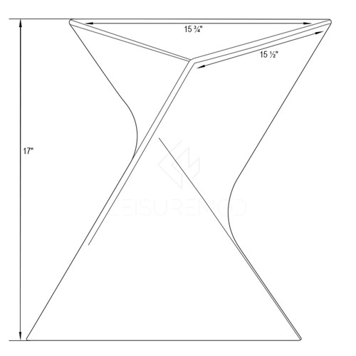 15.75" Triangular Side Table, Stackable Plastic Accent End Table for Indoor & Outdoor Use, Weather-Resistant Modern Patio & Living Room Table, White