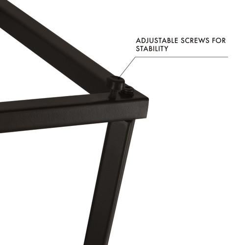 Lindsay Round Accent Table with Metal Base - White Wash