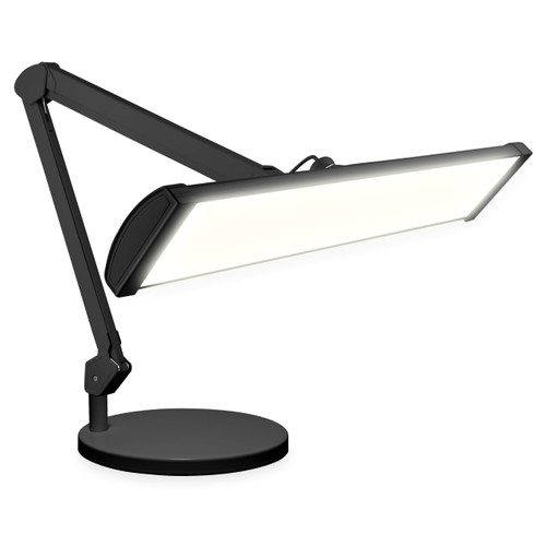 Ultra 3,500 Lumen LED Desk Lamp, 45W, 26 Inch Wide Metal Shade (Black-3, 26-Inch Wide Shade)