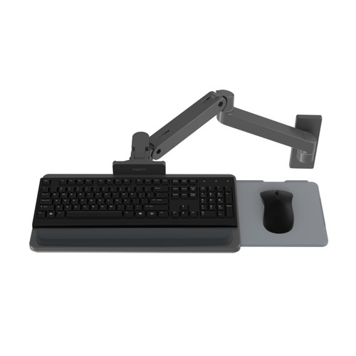 Upgraded LX Pro Premium Keyboard Arm, Wall Mount Adjustable Keyboard Tray – Dark Grey