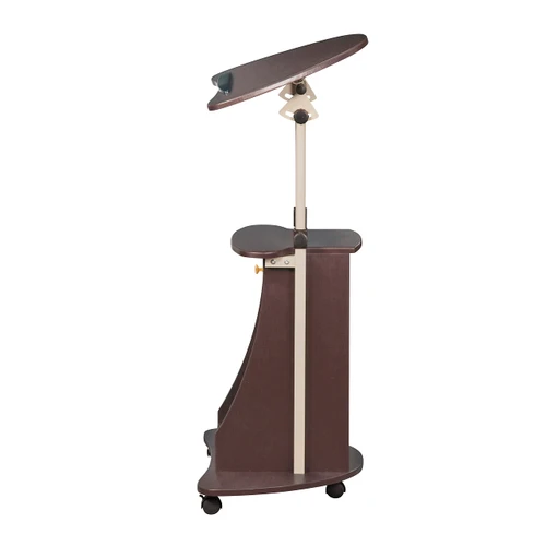 Sit-to-Stand Rolling Adjustable Storage Medical Laptop Computer Cart, Chocolate, B005