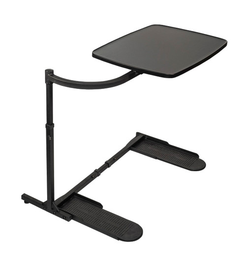 Wonder Tray, Adjustable Swivel Table, Large Laptop Stand, Couch Desk, Side Tables & Gaming Bench, TV-Trays for Eating on Couches, Chairs, Recliners, Black