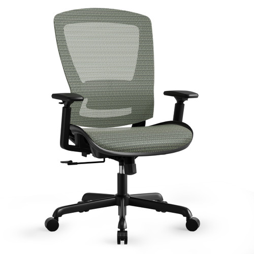 Mesh Office Chair,Ergonomic Computer Desk Chair,Sturdy Task Chair- Adjustable Lumbar Support & Armrests,Tilt Function,Comfort Wide Seat,Swivel Home Office Chair (Dusty Sage)