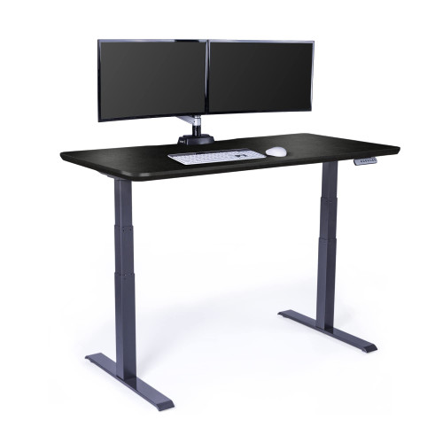 Classic Electric Standing Desk - Desk Height Adjustable Sit/Stand Desk - Dual Motor with Memory Presets, Stable T-Style Legs - Gaming or Home Office Workstation - 60”x30”, Black