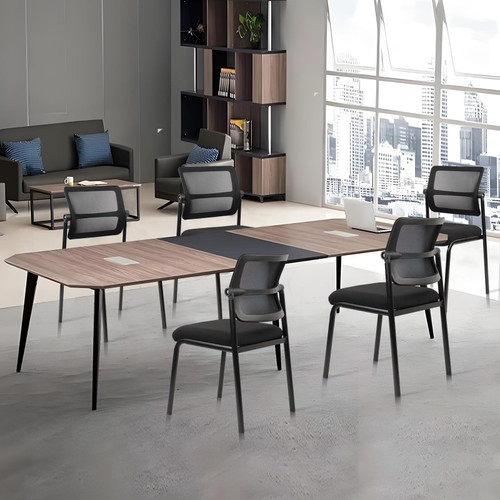 Mesh Stacking Office Desk Chairs, Portable Stackable Bulk Waiting Room Armless Chair with Adjustable Back & Fabric Seat for Guest Lobby Side School Church Conference Break, Black