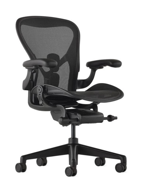Herman Miller Aeron Chair, Size B, Remastered, V2 Posturefit SL Model,