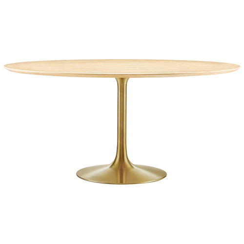 Dining Table, 60", Gold Natural