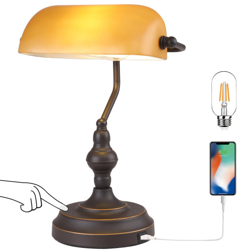 Banker Desk Lamp, Oil Rubbed Bronze Banker's Lamp