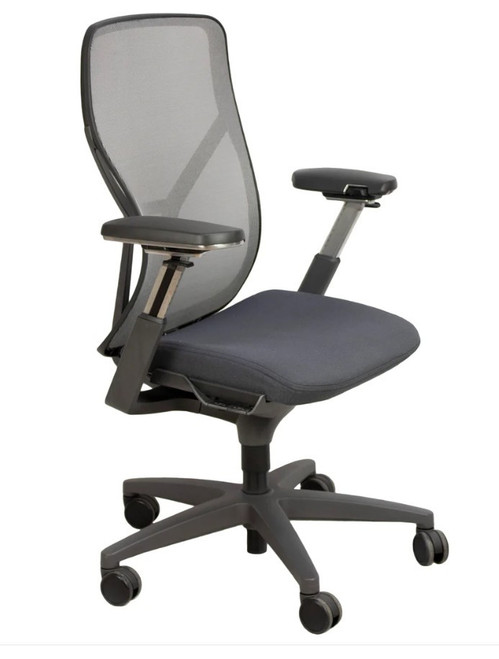 Allsteel Acuity Chair, Fully Loaded, Black Fabric Seat + Fully Adjustable Arms Allsteel Acuity Chair, Fully Loaded, Black Fabric Seat + Fully Adjustable Arms