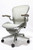 Herman Miller Aeron Chair, Mineral, Size B, All Features, Fully Adjustable Arms, Tilt Limiter and Seat Angle, Adjustable Lumbar Pad