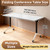 Conference Room Table, Folding Training Table, Mobile Meeting Station with Silent Wheels, Flip Top Large Meeting Seminar Desk, for Office, Company, School, Classroom (1, B, 47in)