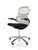 Knoll Generation Chair, 4-D Fully Adjustable Model, Cream White Back, Polished Base
