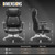 Big and Tall Office Chair 650lbs,Heavy Duty Office Chairs with Dual Rubber Wheels,Extra Wide Desk Chair,Adjustable Ergonomic Lumbar Support,High Back Rocking Computer Chair for Heavy People