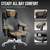 Big and Tall Office Chair 650lbs,Heavy Duty Office Chairs with Dual Rubber Wheels,Extra Wide Desk Chair,Adjustable Ergonomic Lumbar Support,High Back Rocking Computer Chair for Heavy People