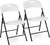 (White, 2 Pack) Folding Chair, Indoor Outdoor Plastic Commercial Stackable Foldable Guest Chairs for Events Office Wedding Party Picnic Kitchen Dining, 350lb Capacity.