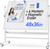 Mobile Whiteboard 48 x 36 Inch Large Height Adjust 360° Magnetic Rolling Double Sided Reversible Dry Erase Board (48x36, White & Silver)