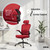 ErgoAir Ergonomic Office Chair – Adjustable Lumbar Support, Flip-Up Armrests, Mesh Computer Desk Chair, Swivel Rolling Executive Gaming Chair for Home & Office (Red)
