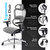 ErgoPro Ergonomic Office Chair - Rolling Desk Chair with 4D Adjustable Armrest, 3D Lumbar Support and Blade Wheels - Mesh Computer Chair, Gaming Chairs, Executive Swivel Chair (Light Gray)