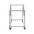 Stack Chair Dolly, Premium Commercial Heavy Duty Steel Cart (Vertical Stacking Cradle, Fits OEF8700 & OEF8800 and Most Stacking & Sled Chairs, 1100 lb, Swivel Casters)