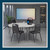 Banquet Chairs Premium Commercial Seating (4 Pack, Vinyl, Panther Black, Black Frame)