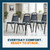 Banquet Chairs Premium Commercial Seating (4 Pack, Vinyl, Midnight Blue, Black Frame)