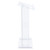Commercial-Grade Modern Clear Acrylic Lectern with Shelf (24-inch Reading Surface)