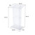 Commercial-Grade Modern Clear Acrylic Lectern with Shelf (24-inch Reading Surface)
