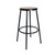 Premium Commercial-Grade All-Purpose Round Stool (30-inch Height, Black Frame, Masonite Wood Seat)