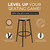 Premium Commercial-Grade All-Purpose Round Stool (30-inch Height, Black Frame, Masonite Wood Seat)