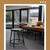 Premium Commercial-Grade All-Purpose Round Stool (18-inch Height, Black Frame, Masonite Wood Seat)