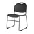 Ultra Compact Commercial Stack Chair (Simple Black, 4-Pack)
