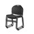 Ultra Compact Commercial Stack Chair (Simple Black, 4-Pack)