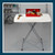 Personal Folding Table (30 x 20 in, 13 to 28 in Height, 6 Positions, Speckled Gray Top/Gray Frame)
