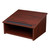 Commercial-Grade Tabletop Lectern with Storage Shelf (Mahogany, High-Pressure Laminate Top)