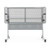 Commercial-Grade Premium Industrial Nesting Flip-Top Blow-Molded Training Table with Steel Frame and a 1.75" Thick Surface (24" × 60", Speckled Grey Top)