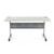 Commercial-Grade Premium Industrial Nesting Flip-Top Blow-Molded Training Table with Steel Frame and a 1.75" Thick Surface (24" × 60", Speckled Grey Top)