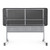Commercial-Grade Premium Industrial Nesting Flip-Top Blow-Molded Training Table with Steel Frame and a 1.75" Thick Surface (24" × 60", Charcoal Slate Top)