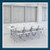 Rectangular Commercial-Grade Premium Industrial Folding Table, Heavy-Duty Blow-Molded Design with Thick Top and 17-Gauge Steel Frame (30" × 96", Speckled Gray Top)