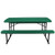 Heavy Duty Blow Molded Folding Picnic Table - Green, Black Frame
