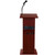 CoreSound Pro Series Floor-Standing Sound Lectern (No Microphone, AC Powered, Mahogany Finish)