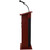 CoreSound Pro Series Floor-Standing Sound Lectern (No Microphone, AC Powered, Mahogany Finish)