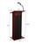 CoreSound Pro Series Floor-Standing Sound Lectern (No Microphone, AC Powered, Mahogany Finish)