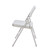 Premium Heavy-Duty All-Steel Folding Chairs, Triple-Braced Commercial Metal Chairs with Double Hinges, 500 lb Capacity (4-Pack, Gray)