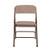 Heavy-Duty Premium Fabric Padded Upholstery Double-Hinged Folding Chairs (4-Pack, Honey Brown)