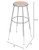 Premium Commercial-Grade All-Purpose Round Stool (Height-Adjustable, 30–38 inch Range, Gray Frame, Masonite Wood Seat, 2-Pack)