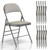 10 Pack Folding Chairs with Padded Cushion, Upgrade Heavy Duty Foldable Chair for Indoor & Outdoor, Portable Stackable Commercial Seat for Party Events Wedding Home Office, Platinum Gray
