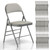 30 Pack Folding Chairs with Padded Cushion, Upgrade Heavy Duty Foldable Chair for Indoor & Outdoor, Portable Stackable Commercial Seat for Party Events Wedding Home Office, Platinum Gray