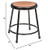 Premium Commercial-Grade All-Purpose Round Stool (18-inch Height, Black Frame, Masonite Wood Seat, 2-Pack)