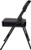 Heavy Duty, Industrial Grade, Premium Vinyl Folding Chairs 2" Ultra Padded Seat Double Hinged Steel Frame (2 Pack, Black/Black)