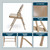 All-Steel Heavy-Duty Folding Chairs with 500 lb Weight Capacity (4-Pack, Beige)